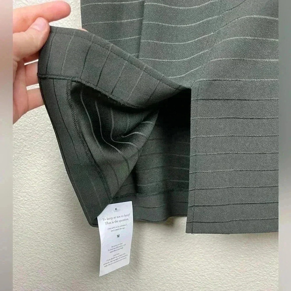 MM LAFLEUR Women's 2 Small NWT Green Striped Shift Dress Office Professional - Picture 7 of 13